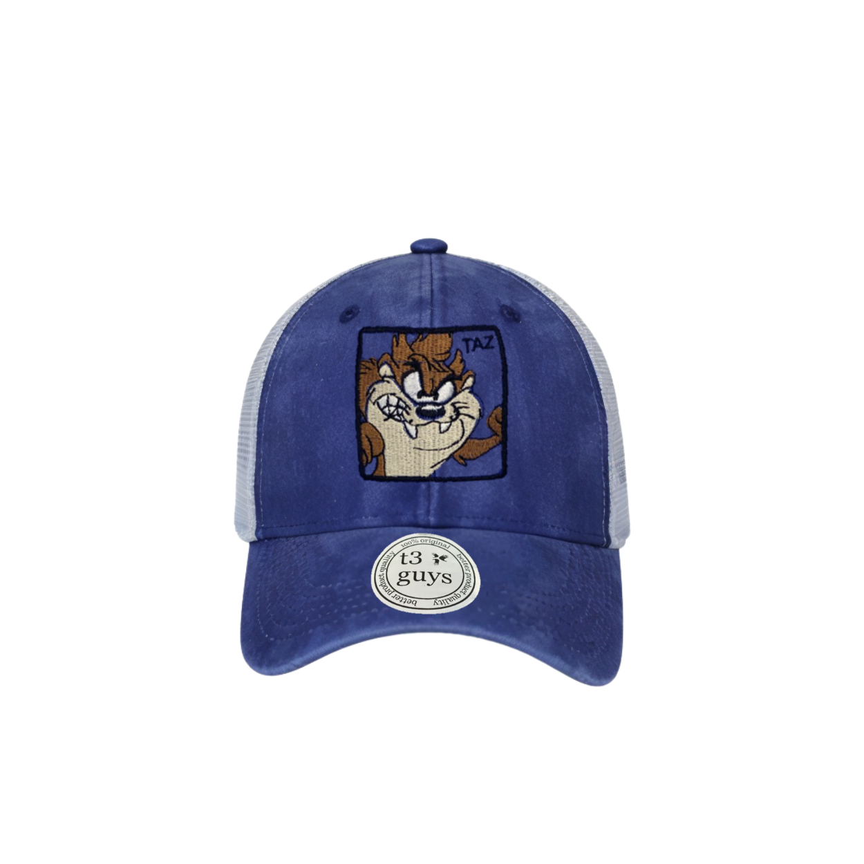 Gorra trucker deslavada royal "Taz" – Dale un giro audaz a tu estilo diario