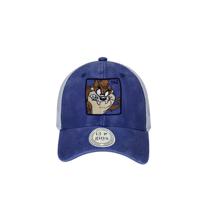 Gorra trucker deslavada royal "Taz" – Dale un giro audaz a tu estilo diario